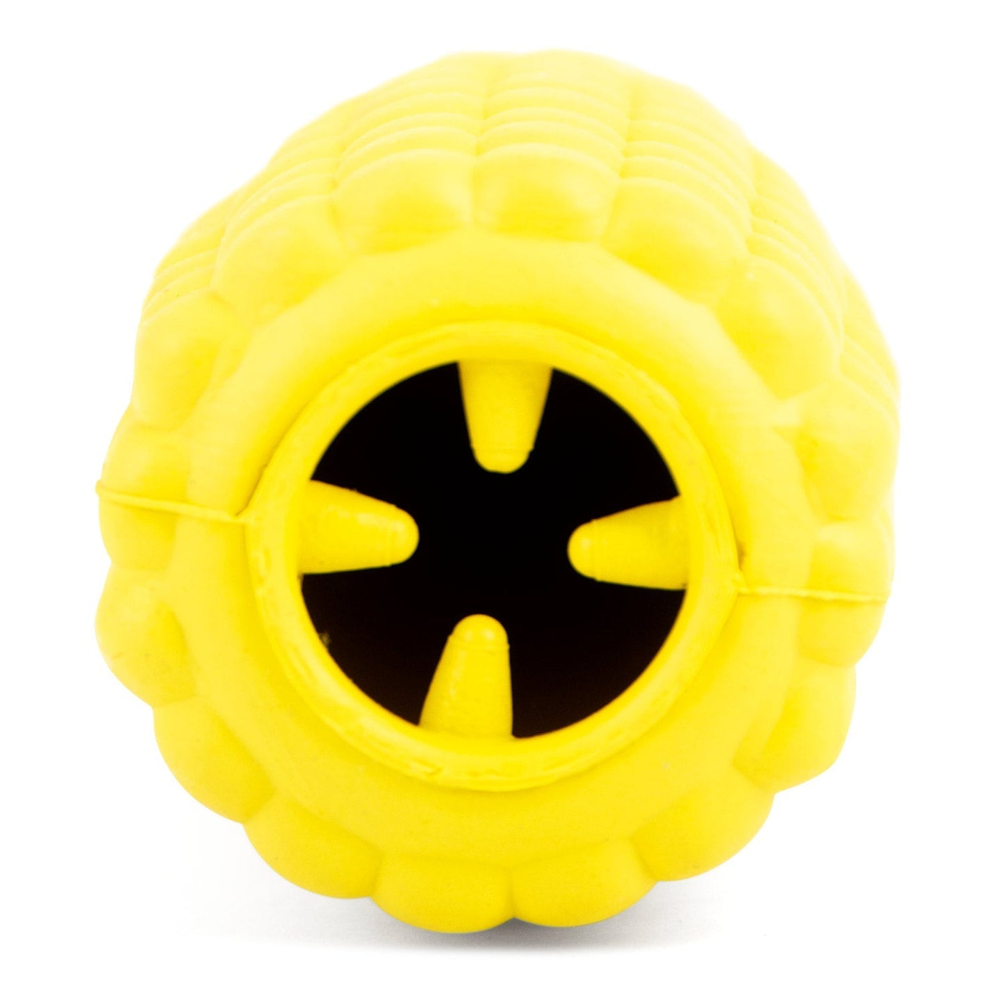 Jeffers Corn Cob Natural Rubber Treat Dispensing Dog Chew Toy with Dental Benefits